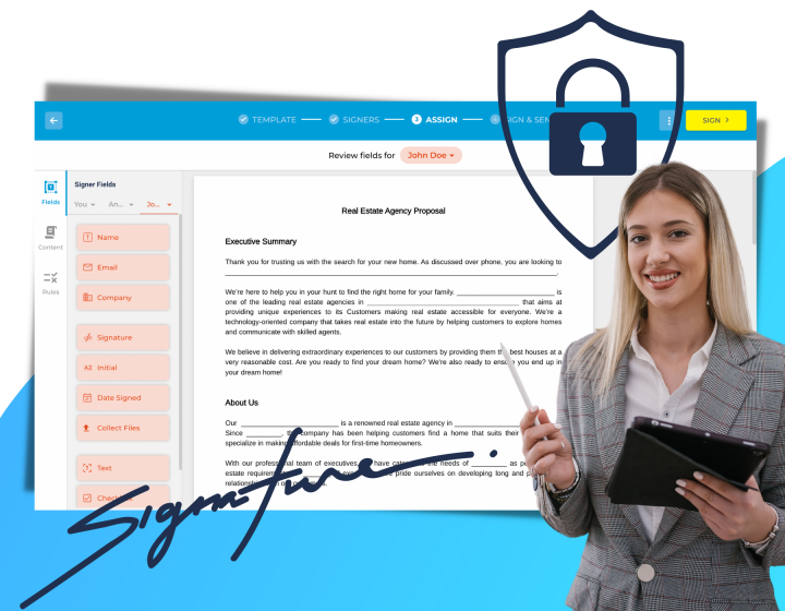 secure real estate contracts