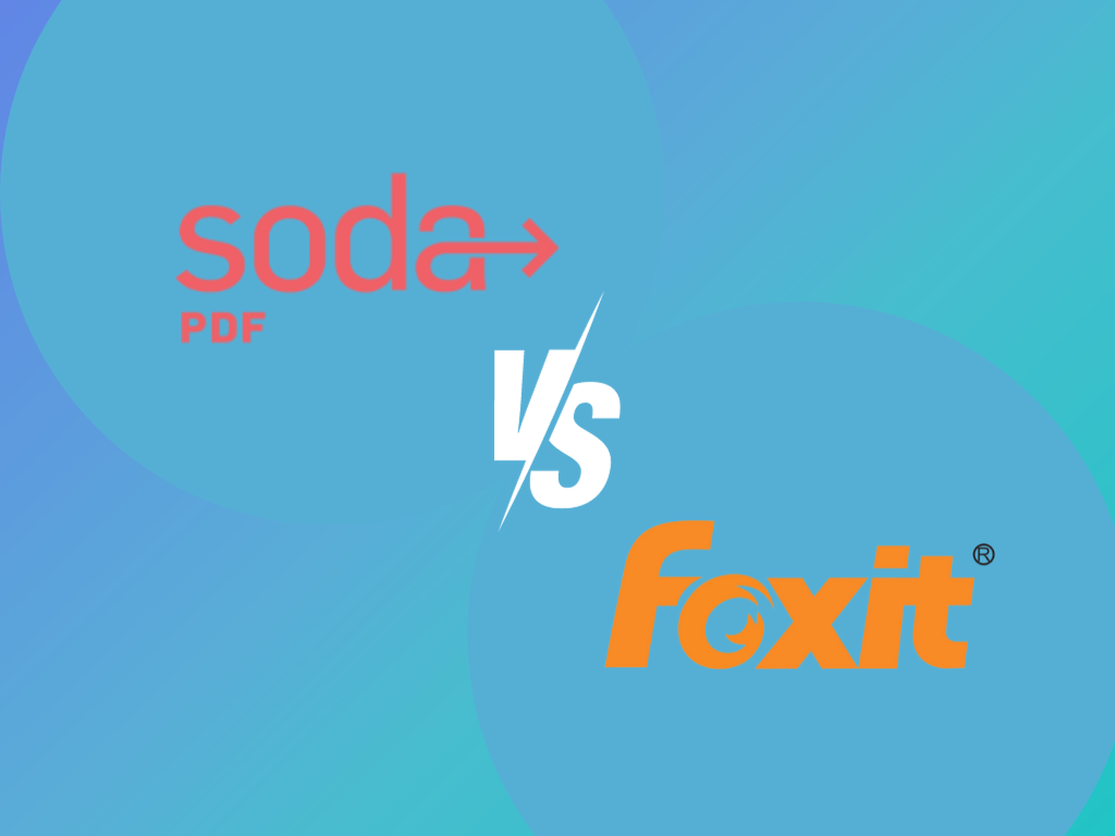 Soda PDF vs Foxit