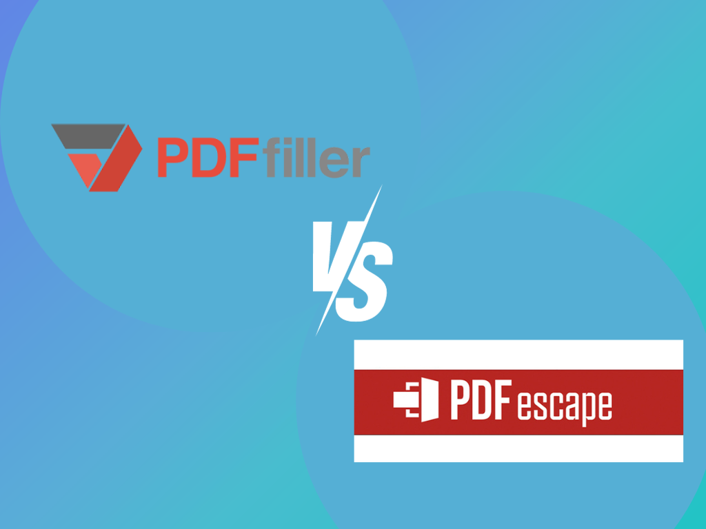 PDFfiller vs PDFescape