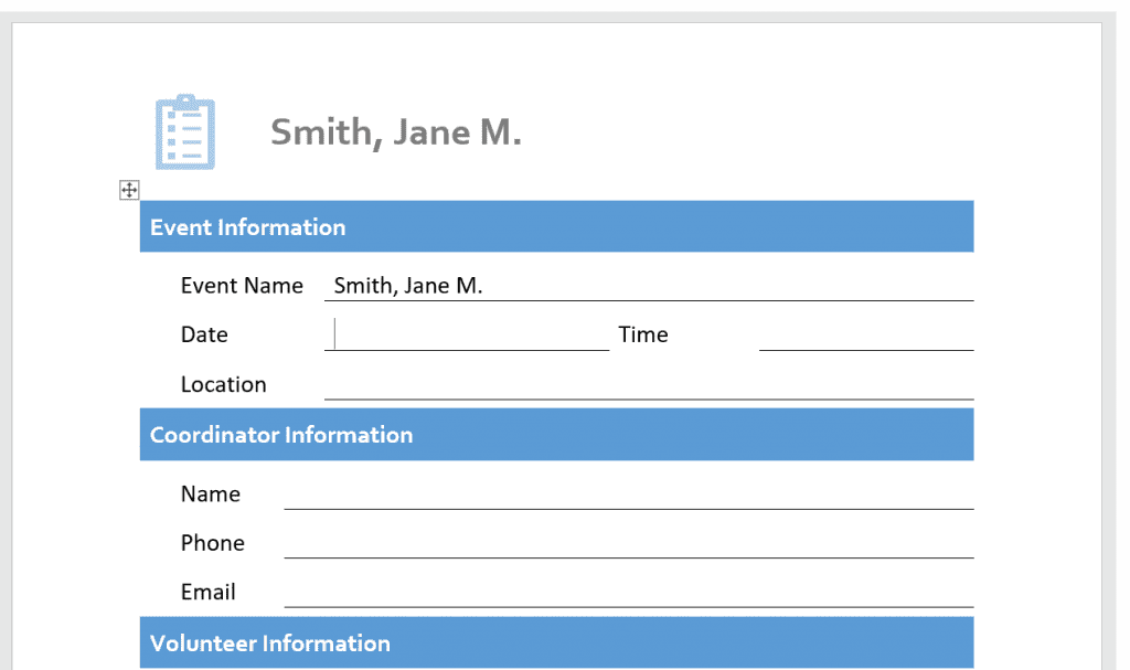 Word Fillable Form Examples Printable Forms Free Online