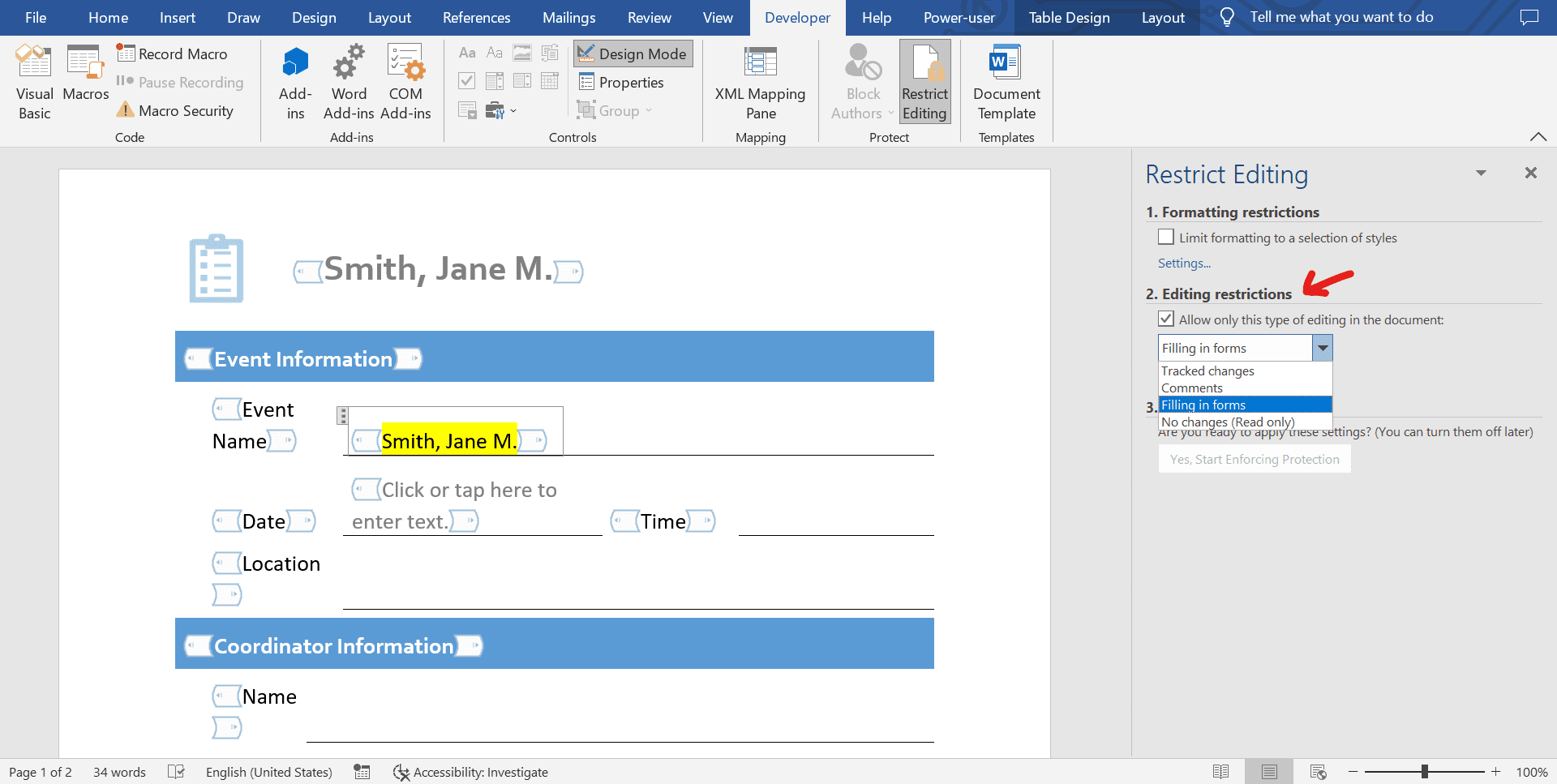 How To Create Fillable Forms In Word 7 Easy Steps