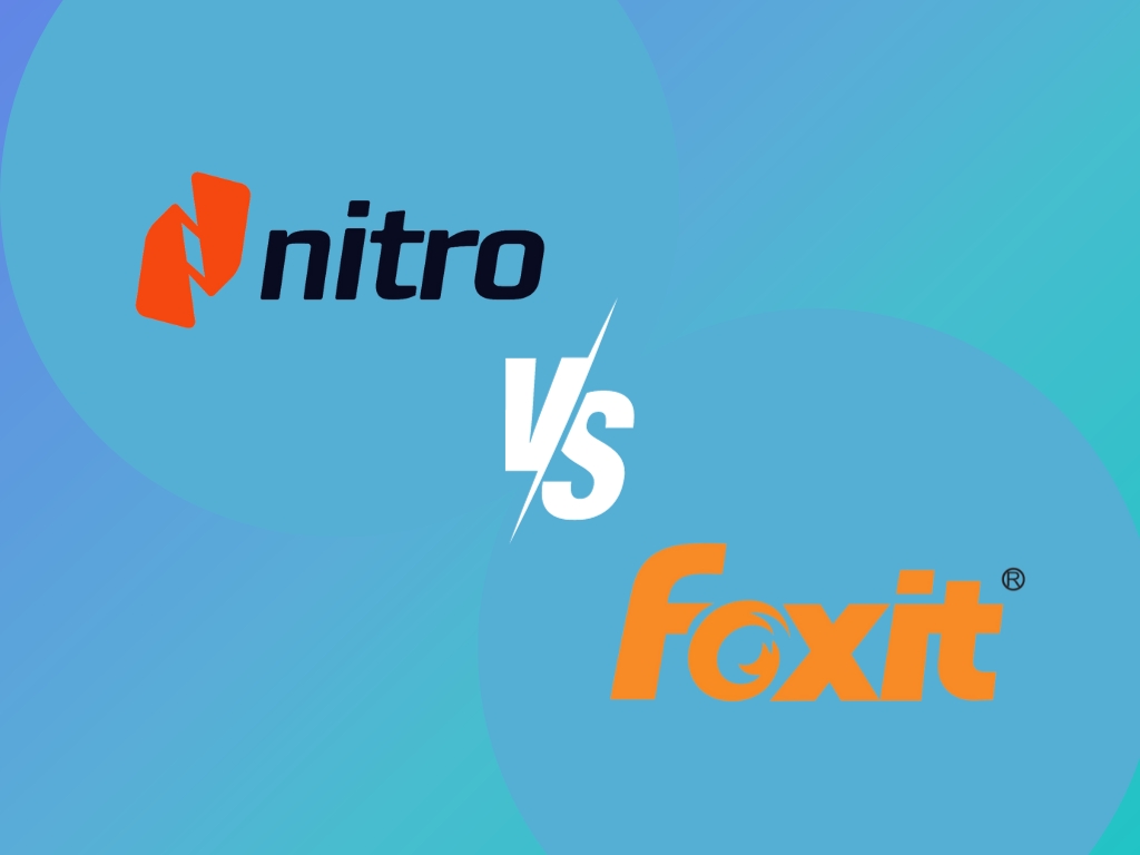 Nitro PDF vs Foxit