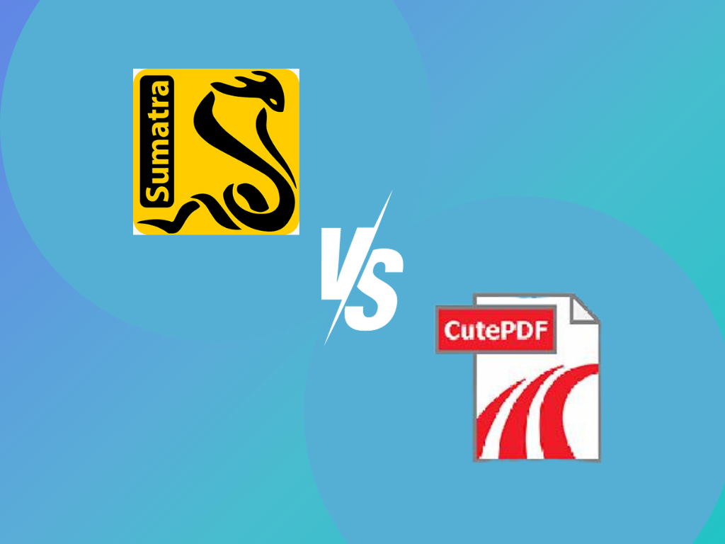Sumatra PDF vs CutePDF